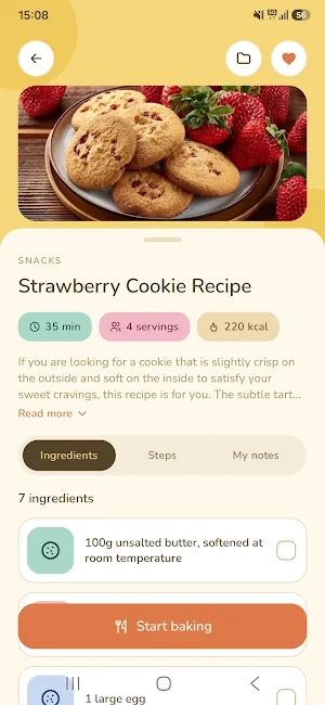Cookie Recipes Offline Screenshot 1