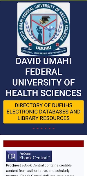 DUFUHS eLibrary Screenshot 0