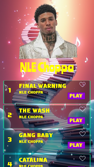 Piano Music NLE Choppa Game Screenshot 0