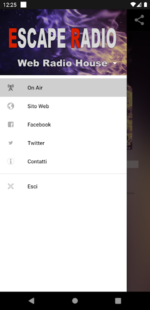 Escape Radio Web Screenshot 1