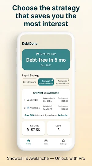 DebtDone - Debt Payoff Planner Screenshot 3