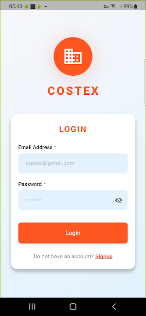 Costex App Screenshot 3