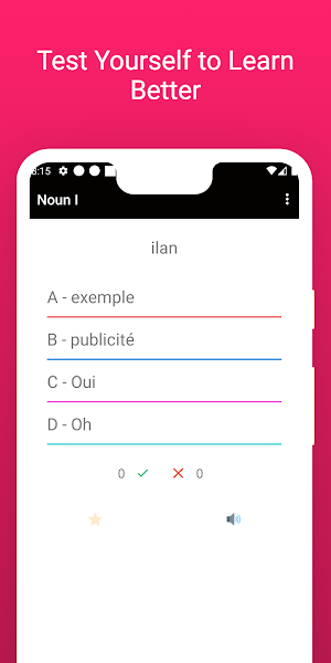 Practice French Turkish Words Screenshot 3