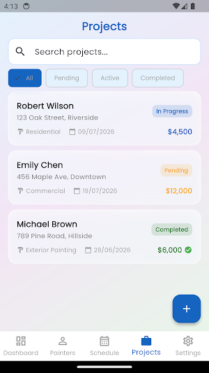 Painter Team Planner Screenshot 3