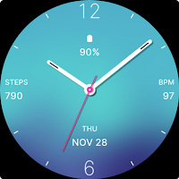 Pretty Blue Watch Face