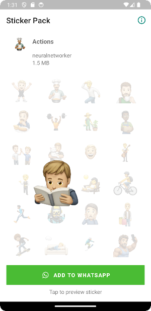 Actions WAStickerApps Screenshot 3