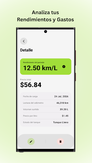 GasTrace: Control de Gasolina Screenshot 2