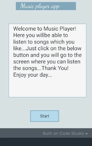Music Player App Screenshot 1