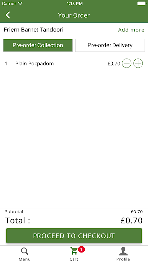 Friern Barnet Tandoori Screenshot 2