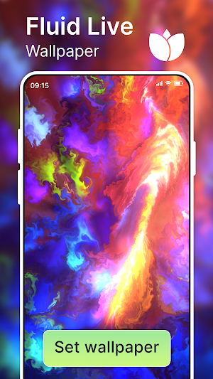 Fluid Live Wallpaper- 4K Magic Screenshot 0