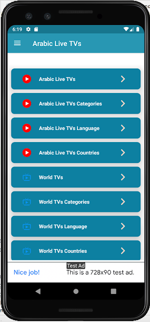 Arabic Live Tv Channels Screenshot 1