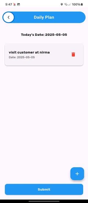 Field Tracking Application Screenshot 1