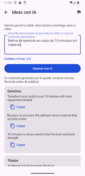 Clip IA: Video Editor Screenshot 3