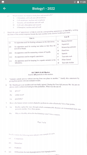Biology Review O Level Screenshot 2