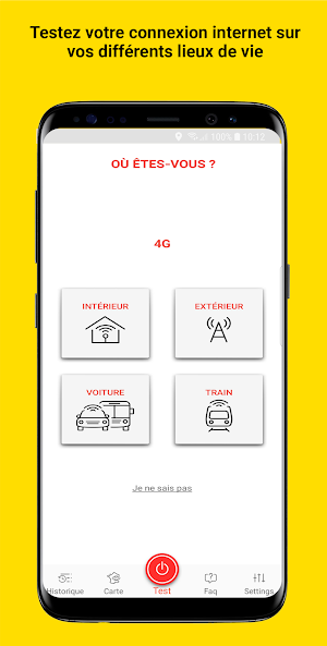DébiTest : testeur de connexions internet Screenshot 1