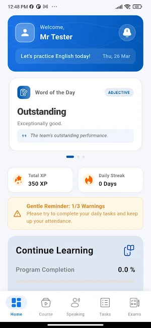 Fluentedge: English Trainer Screenshot 1