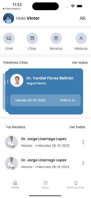 YGIA Pacientes Screenshot 1