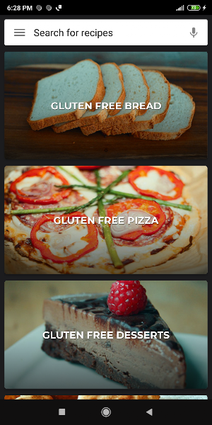 Gluten Free Recipes Screenshot 0