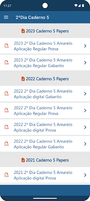 Provas anteriores do Enem Screenshot 1