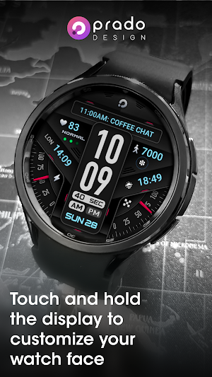 PRADO 58 Digital Watch Face Screenshot 2