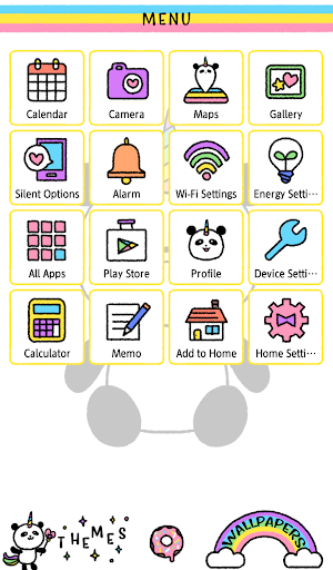 Cute Wallpaper Pandicorn Theme Screenshot 1