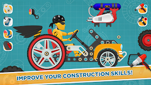 Car Builder and Racing Game for Kids Screenshot 3