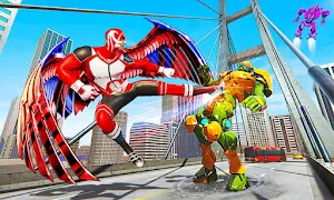 Flying Police Speed Hero Robot City Cop Robot Game Screenshot 1