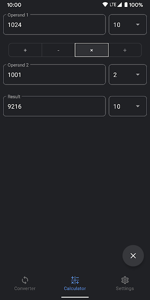 Calculator of number systems. Converter. Decision Screenshot 2