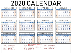 2020 World Public Holiday Calendar Screenshot 0