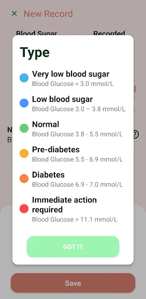 Diabetes Tracker: Blood Sugar Screenshot 2