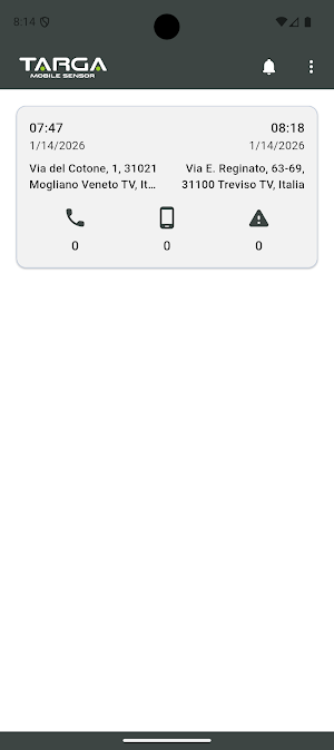 Targa Mobile Sensor Screenshot 1