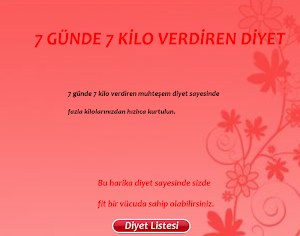 7 günde 7 kilo verdiren diyet Screenshot 0
