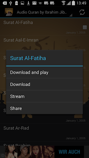Audio Quran by Ibrahim Jibreen Screenshot 2