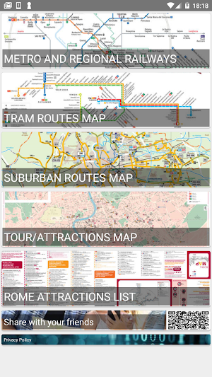 ROME METRO TRAM BUS MAP Screenshot 0