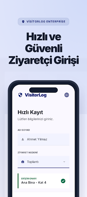 VisitorLog - Ziyaretçi Defteri Screenshot 1