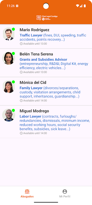 Chat Legal Contigo Screenshot 2