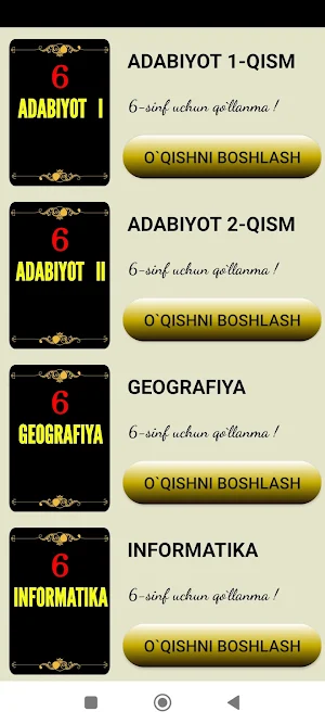 6-sinf Darsliklar to`plami Screenshot 0