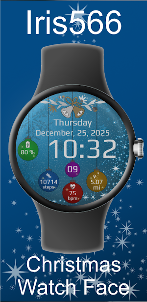 Iris566 Christmas Watch Face Screenshot 0