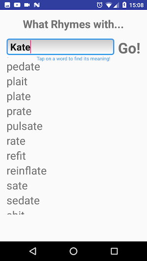 RhymeBook - rhyming dictionary Screenshot 3