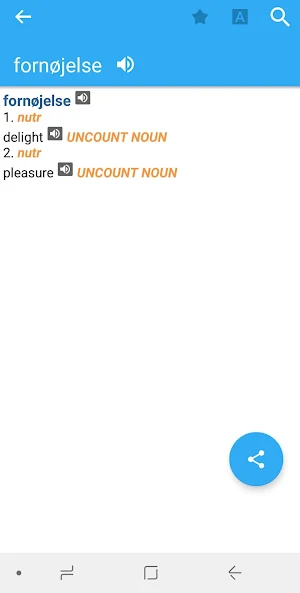 English-Danish Dictionary Screenshot 0