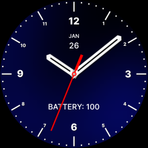 Super Blue Black Watch Face Screenshot 3