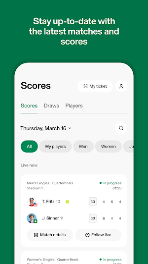 BNP Paribas Open Official Screenshot 3
