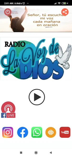 Radio La voz de Dios San Rafael Del Sur Screenshot 0