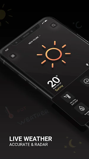 Accurate Weather Forecast Dark Sky Weather live Screenshot 0