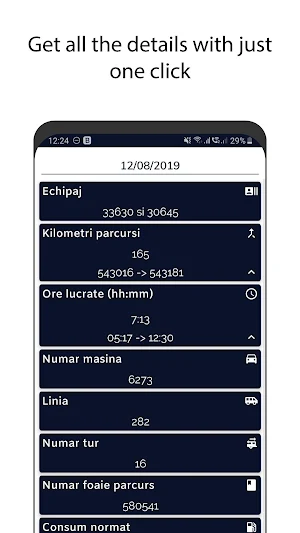 Drivers Data : Virtual logbook for drivers Screenshot 1