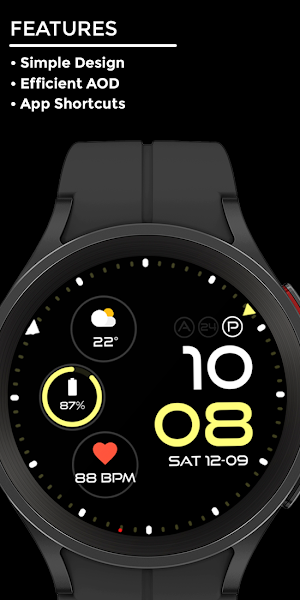 Nighty Digital 19 - watch face Screenshot 1