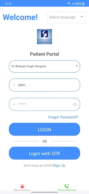 Balwant Singh's Patient Portal Screenshot 0