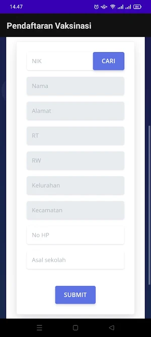 PENDAFTARAN VAKSIN Screenshot 1