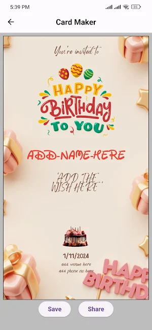 Invitation Card Maker-Greeting Screenshot 3
