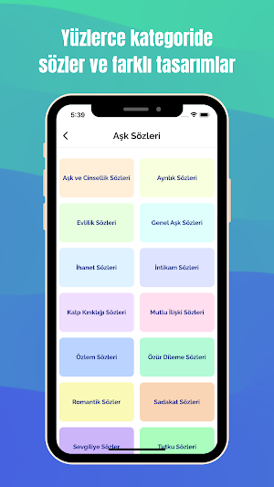 Aşk ve Sevgi Sözleri PRO Screenshot 1